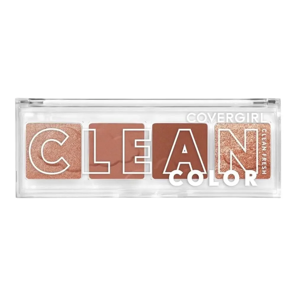 NEW COVERGIRL Clean Fresh Color EYESHADOW 4 Pan Palette Shimmer Dreamy Pink